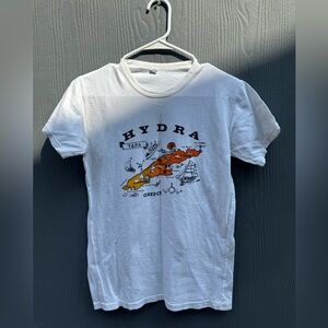 Vintage 90s Hydra Greece T-Shirt Size SM